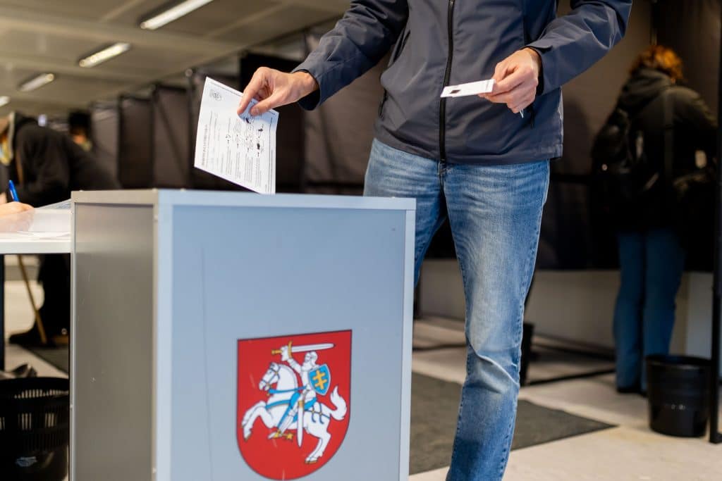 Išankstinis balsavimas. ELTA / Žygimantas Gedvila