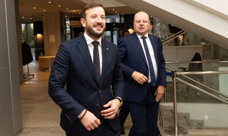 Virginijus Sinkevičius, Saulius Skvernelis. ELTA / Dainius Labutis