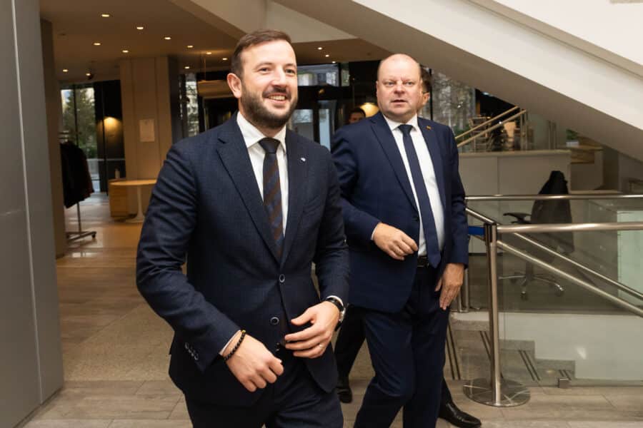 Virginijus Sinkevičius, Saulius Skvernelis. ELTA / Dainius Labutis