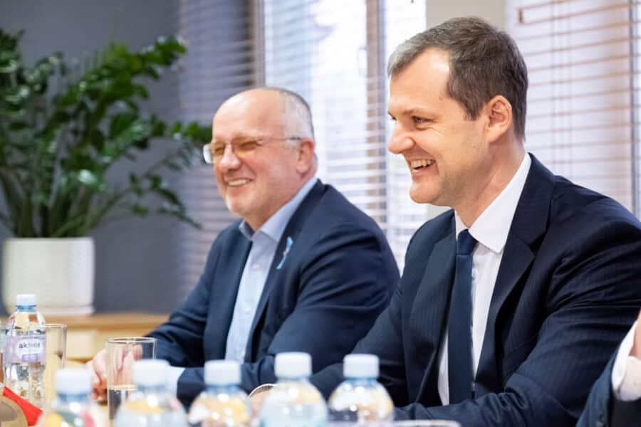 Juozas Olekas, Gintautas Paluckas. ELTA / Ervin Rauluševičius