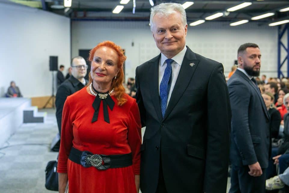 Laima Lavaste, Gitanas Nausėda. ELTA / Orestas Gurevičius