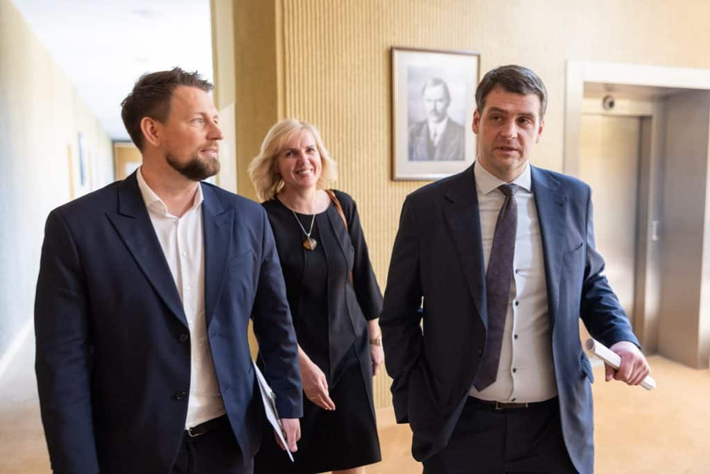 Robertas Puchovičius ir Remigijus Žemaitaitis. ELTA / Julius Kalinskas