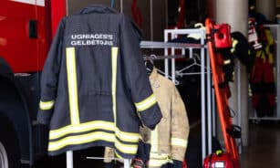 Ugniagesys gelbėtojas. ELTA / Dainius Labutis