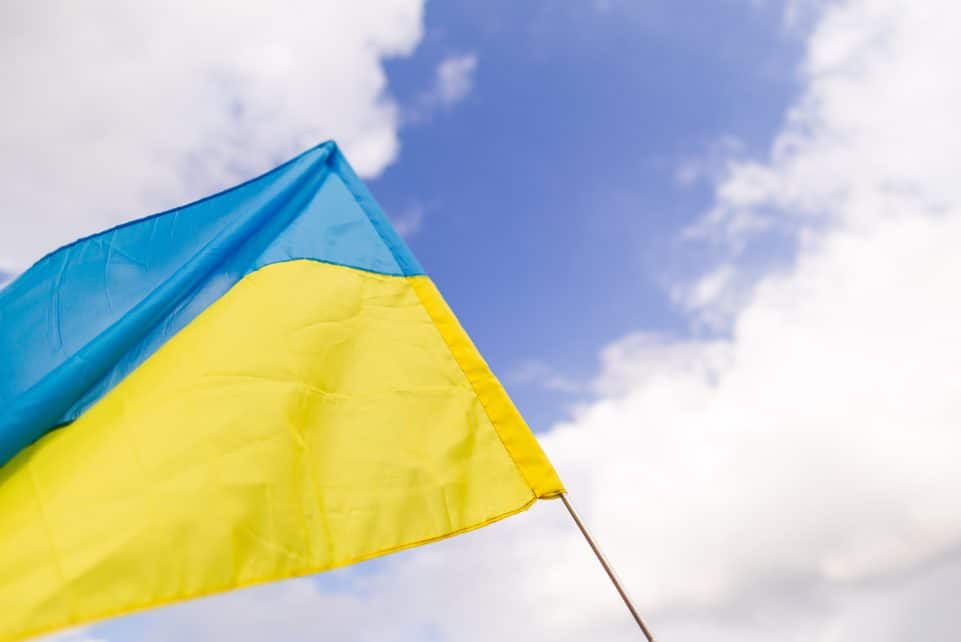 Ukrainos vėliava. ELTA / Žygimantas Gedvila