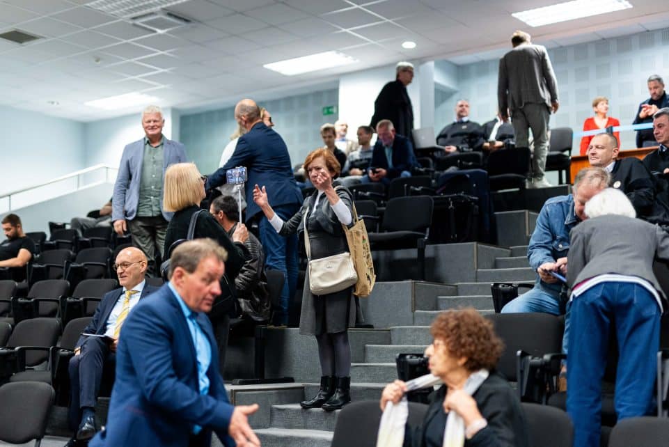 Nuosprendžio paskelbimas riaušių prie Seimo byloje. ELTA / Žygimantas Gedvila