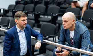 Antanas Kandrotas-Celofanas, Andrius Lobovas. ELTA / Žygimantas Gedvila