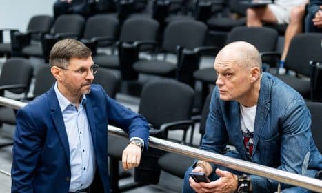 Antanas Kandrotas-Celofanas, Andrius Lobovas. ELTA / Žygimantas Gedvila