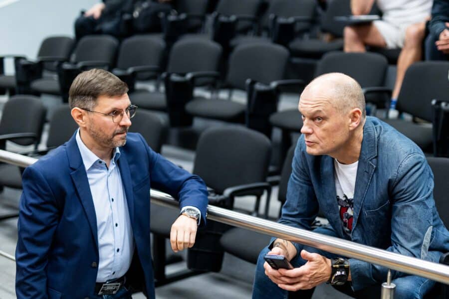 Antanas Kandrotas-Celofanas, Andrius Lobovas. ELTA / Žygimantas Gedvila