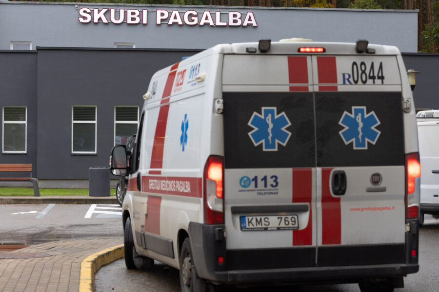 RVUL Skubios pagalbos skyrius. ELTA / Julius Kalinskas