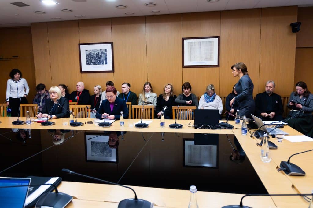 Komentarai po darbo grupės dėl LRT posėdžio.. ELTA / Dainius Labutis