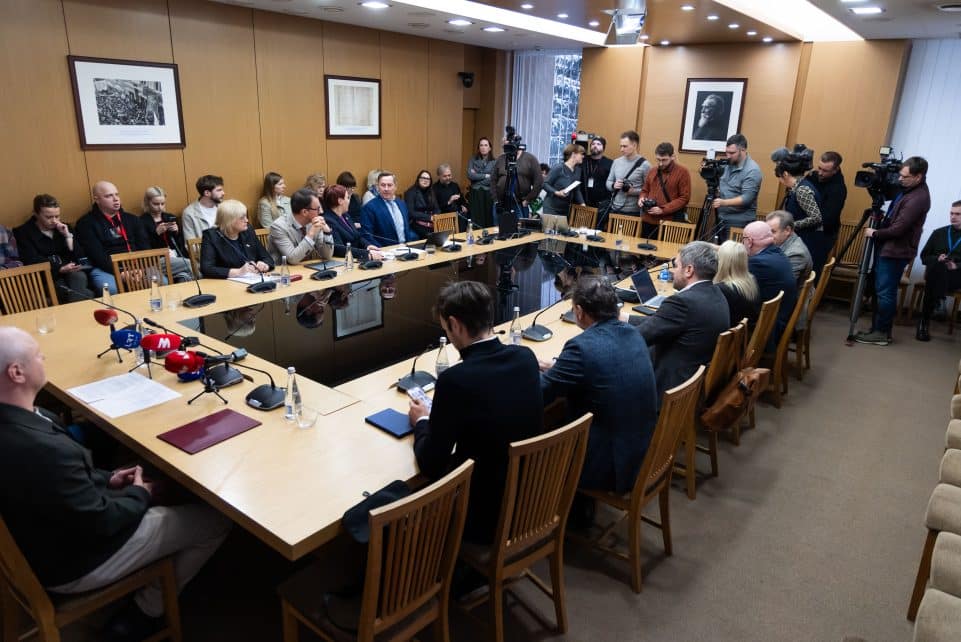 Komentarai po darbo grupės dėl LRT posėdžio. ELTA / Dainius Labutis