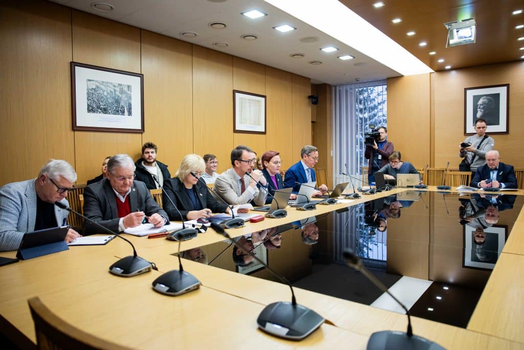 Darbo grupės LRT teisiniam reguliavimui tobulinti posėdis. ELTA / Žygimantas Gedvila