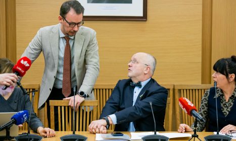 Vytautas Kernagis jaunesnysis, Juozas Olekas. ELTA / Žygimantas Gedvila