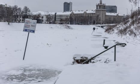 Užšalusi Neris Vilniuje.. ELTA / Dainius Labutis
