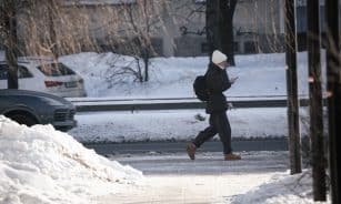 Pirmadienio šaltis sostinėje. Žiema ELTA / Dainius Labutis