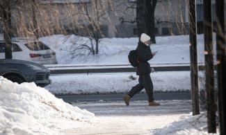 Pirmadienio šaltis sostinėje. Žiema ELTA / Dainius Labutis