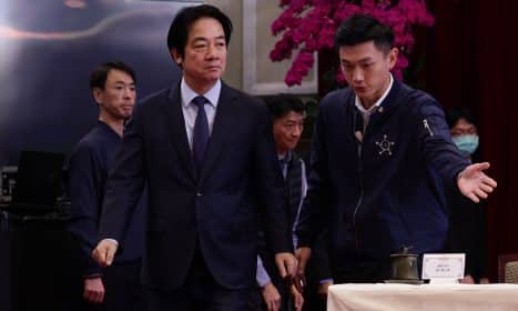 Tiaivano prezidentas Lai Ching-te. EPA/RITCHIE B. TONGO EPA-ELTA