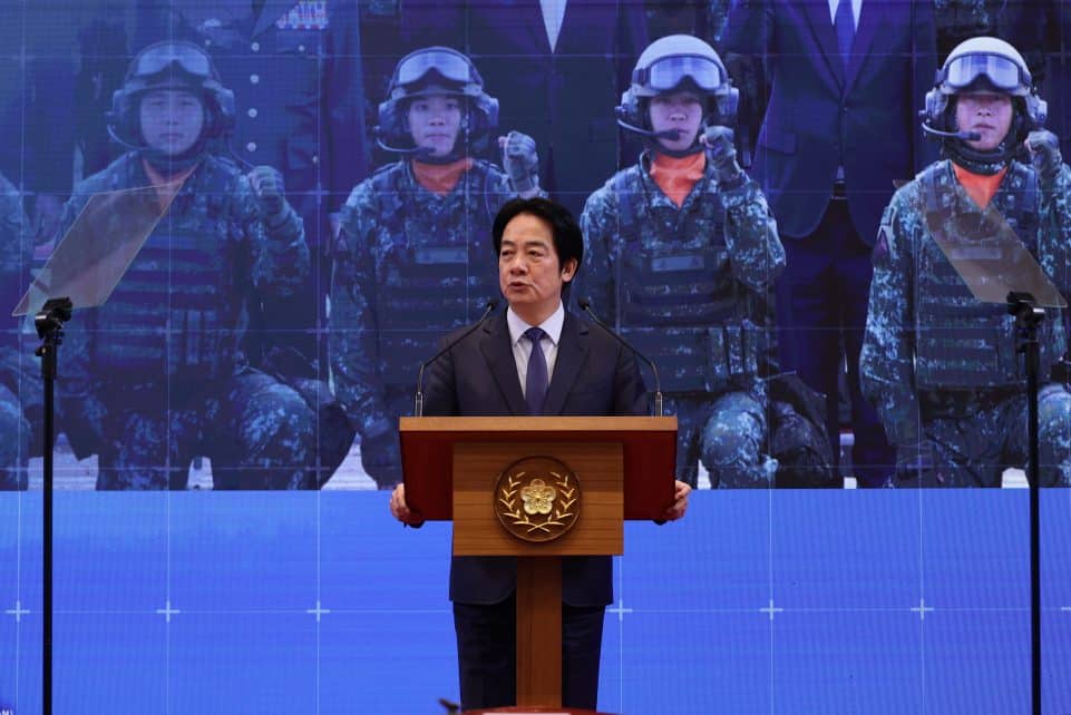 Taivano prezidentas nori glaudesnio bendradarbiavimo su Europa gynybos ir technologijų srityje. EPA-ELTA