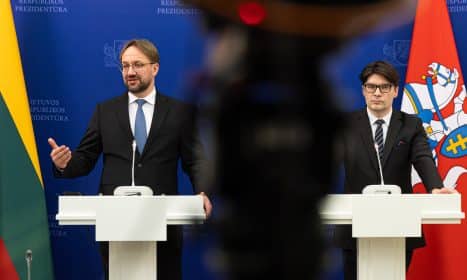 Gediminas Šimkus ir Vaidas Augustinavičius. ELTA / Dainius Labutis