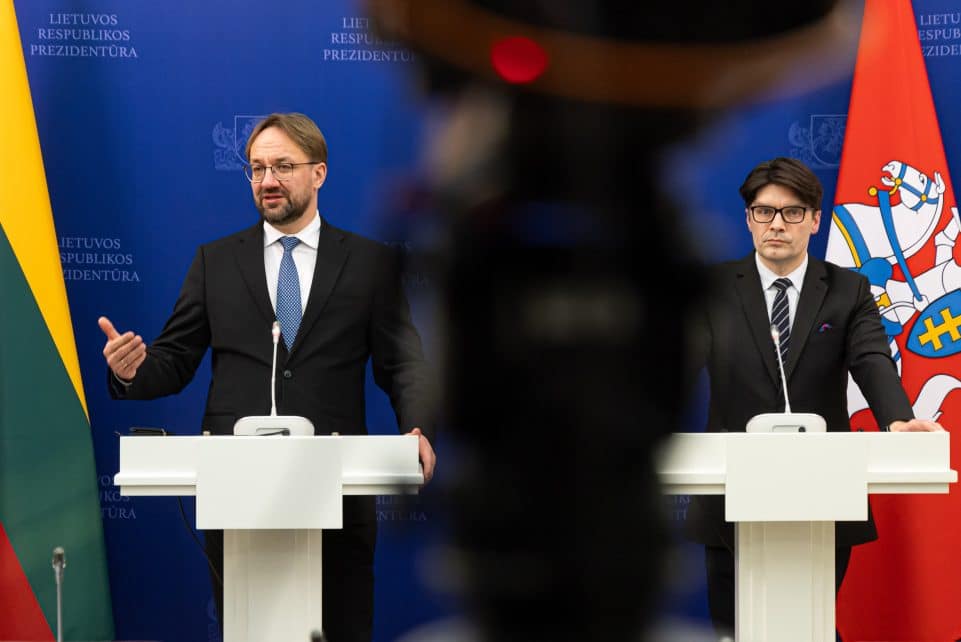 Gediminas Šimkus ir Vaidas Augustinavičius. ELTA / Dainius Labutis