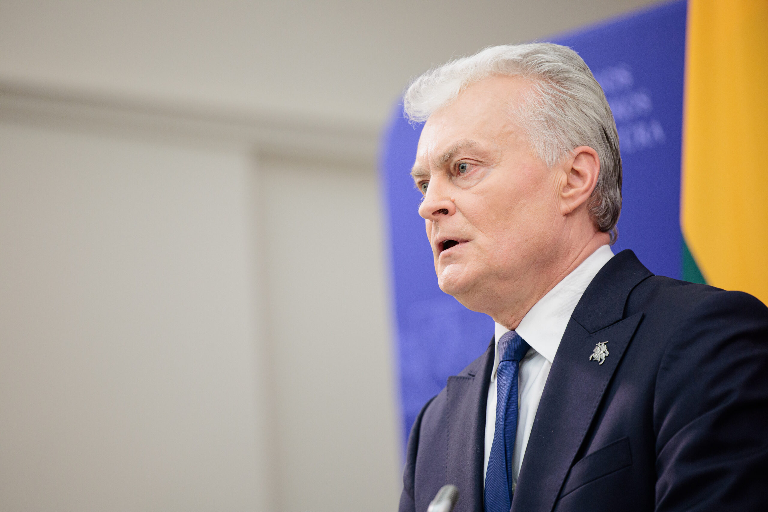 Nausėda apie rusų kalbą Lietuvoje pasiuntė aiškią žinią: „Žmogus turi taikytis prie valstybės“
