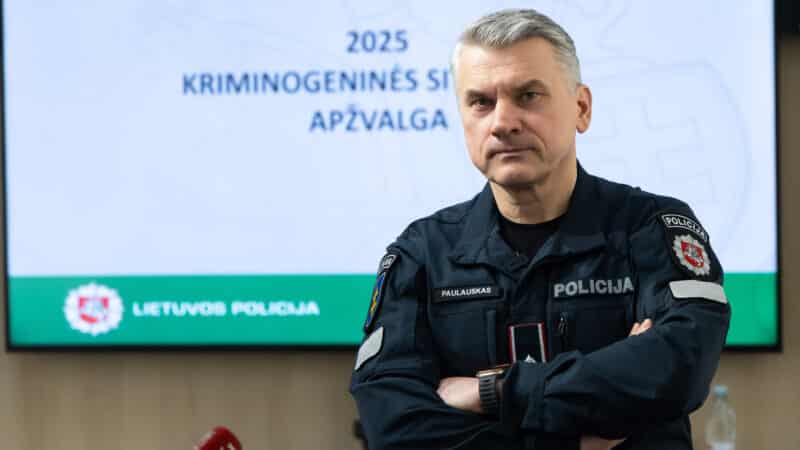 Policija skelbia naujausią statistiką: mažiau registruotų nusikaltimų, tačiau įspėja dėl naujų tendencijų