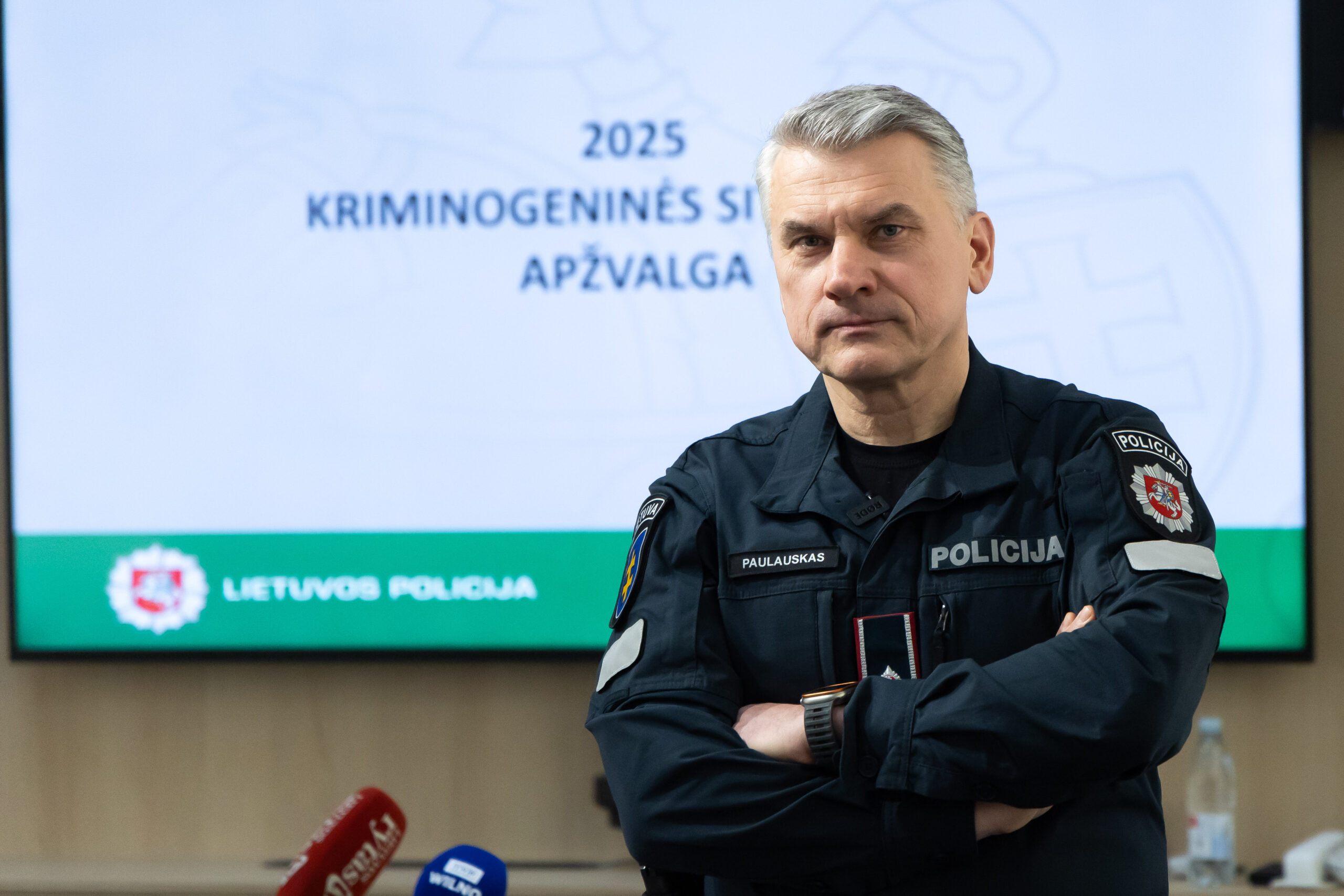 Policija skelbia naujausią statistiką: mažiau registruotų nusikaltimų, tačiau įspėja dėl naujų tendencijų