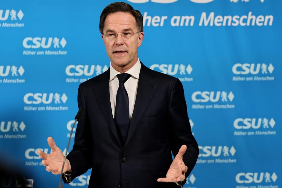 NATO generalinis sekretorius Markas Rutte. EPA/RONALD WITTEK