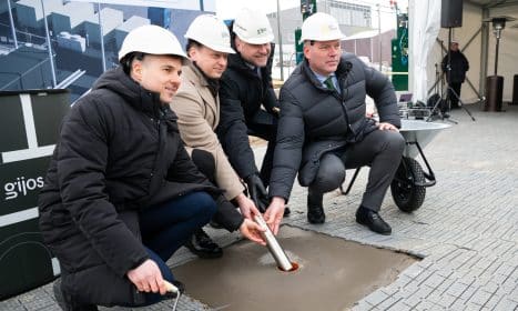 Vilniuje statoma vandenilio gamykla. ELTA / Jonas Balčiūnas