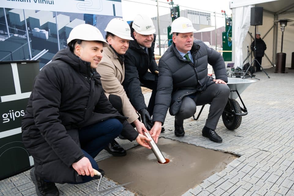 Vilniuje statoma vandenilio gamykla. ELTA / Jonas Balčiūnas