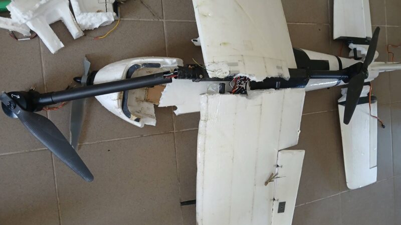 Pasieniečiai Šalčininkų rajone neutralizavo nelegalius rūkalus skraidinusį droną