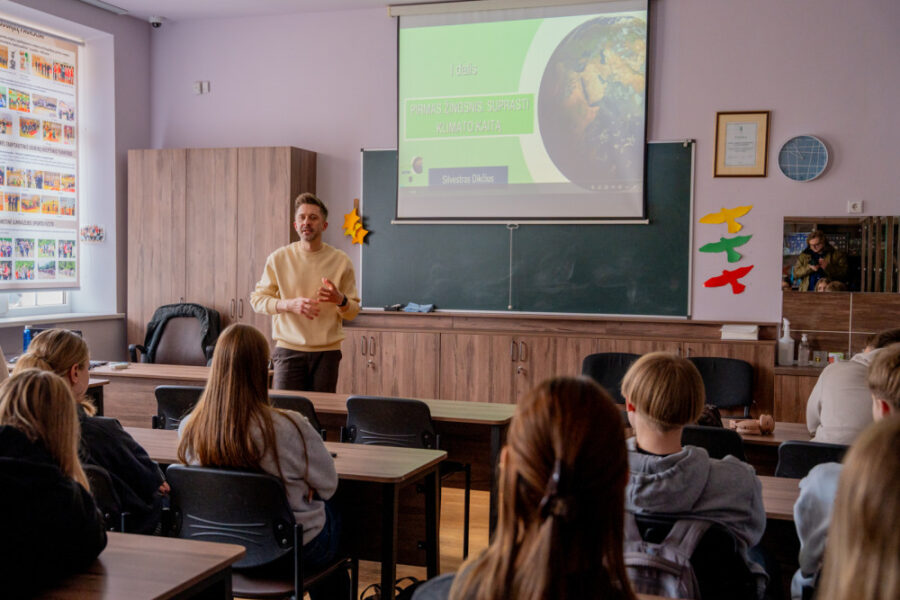 Alytaus gimnazistams uždavė provokuojantį klausimą, atsakymai nustebino net klimatologą