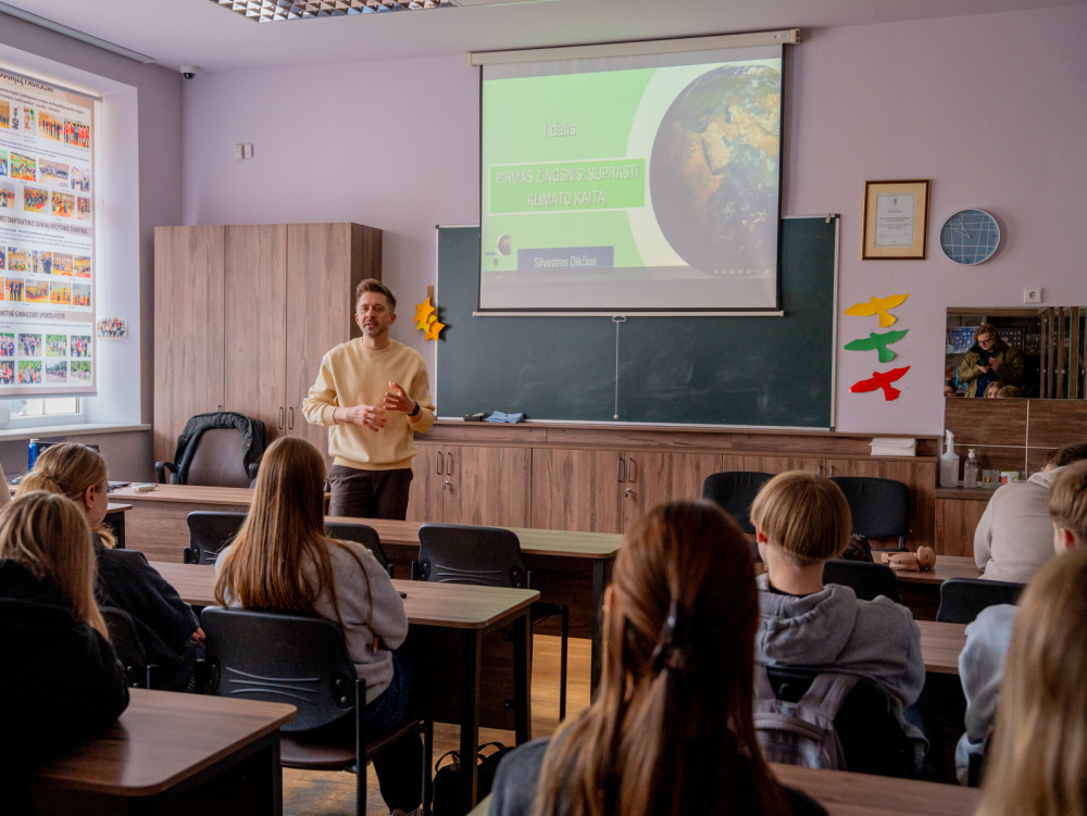 Alytaus gimnazistams uždavė provokuojantį klausimą, atsakymai nustebino net klimatologą