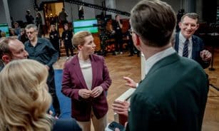 Danija renka parlamentą: po krizės dėl Grenlandijos premjerė Frederiksen siekia trečiosios kadencijos. EPA-ELTA