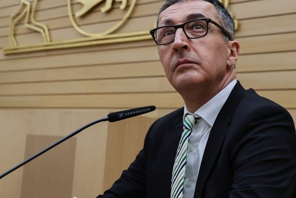 Vokietijos Badeno-Viurtembergo žemės rinkimus laimėjo žalieji, rodo preliminarūs duomenys. C. Ozdemiras. EPA-ELTA