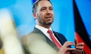 Belgijos užsienio reikalų ministras Maxime'as Prevot. EPA/CLEMENS BILAN