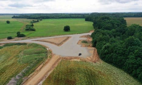 MERKO statys vėjo jėgainių parką Mažeikių rajone. Egidijaus Jankausko nuotr.