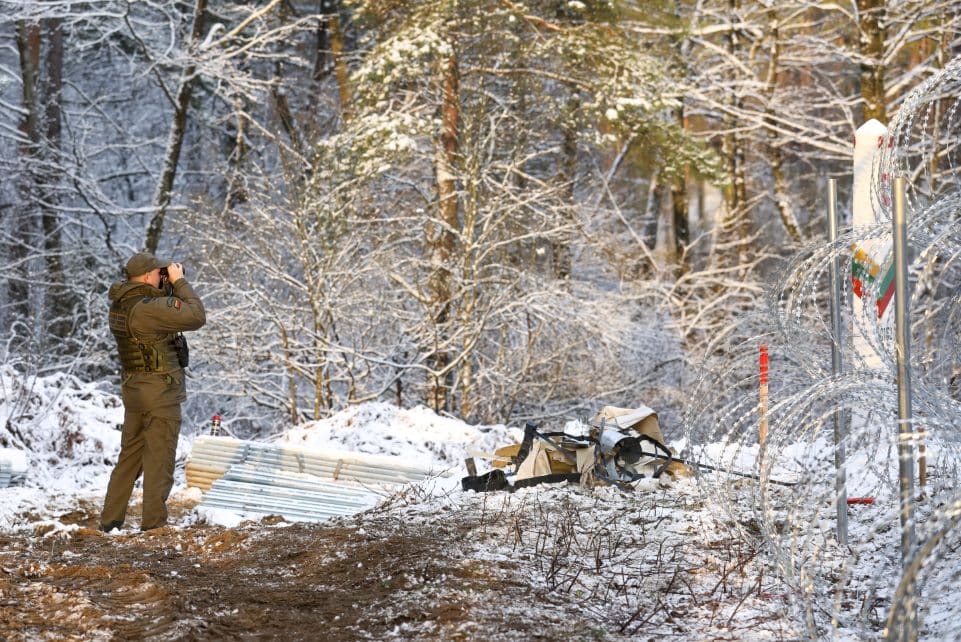 Pasienis su Baltarusija. Mariaus Morkevičiaus (ELTA) nuotr.