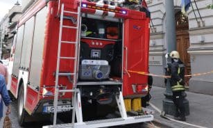 Ugniagesiai gelbėtojai. Dainiaus Labučio (ELTA) nuotr.