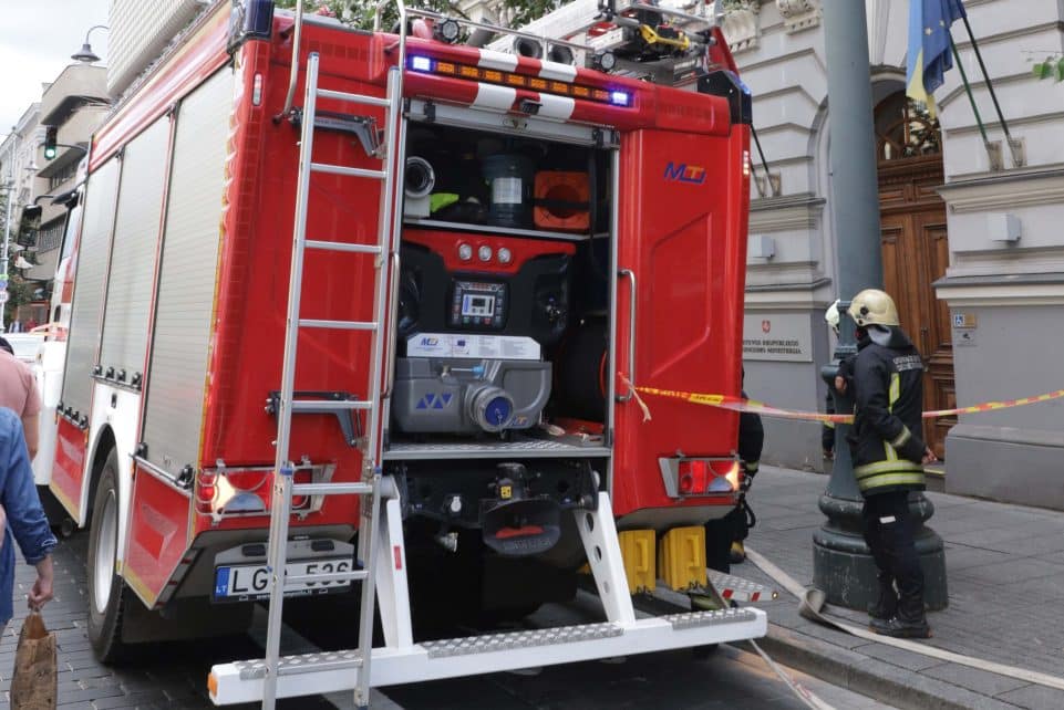 Ugniagesiai gelbėtojai. Dainiaus Labučio (ELTA) nuotr.