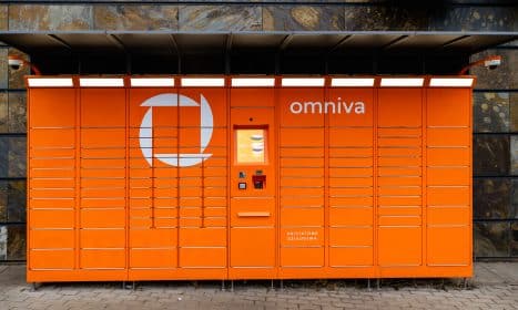 Omniva paštomatas. ELTA / Andrius Ufartas