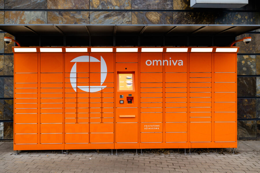 Omniva paštomatas. ELTA / Andrius Ufartas