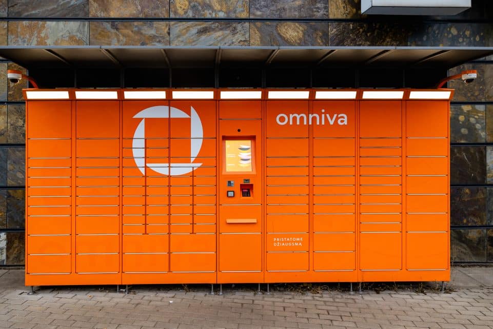 Omniva paštomatas. ELTA / Andrius Ufartas