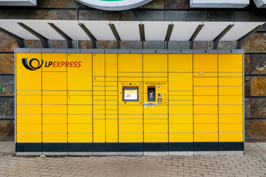 LP Express paštomatas. ELTA / Andrius Ufartas