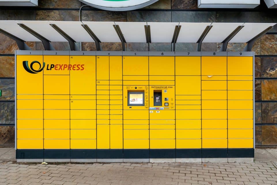 LP Express paštomatas. ELTA / Andrius Ufartas