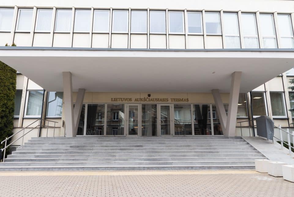 Lietuvos Aukščiausiasis Teismas. ELTA / Dainius Labutis