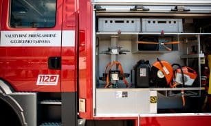 Ugniagesių gelbėtojų mokykla. ELTA / Josvydas Elinskas