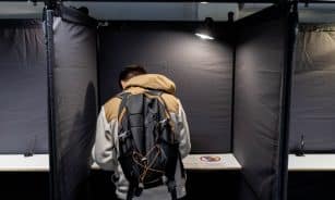 Išankstinis balsavimas antrame Seimo rinkimų ture. ELTA / Žygimantas Gedvila