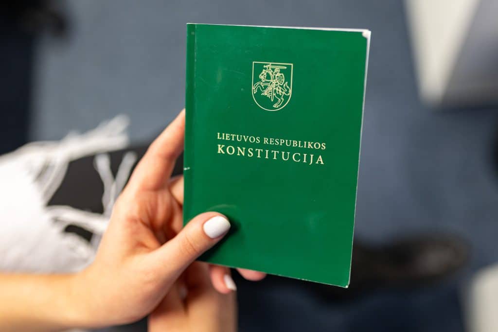 Lietuvos Respublikos Konstitucija. ELTA / Julius Kalinskas