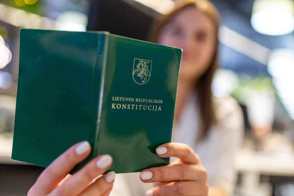 Lietuvos Respublikos Konstitucija. ELTA / Julius Kalinskas